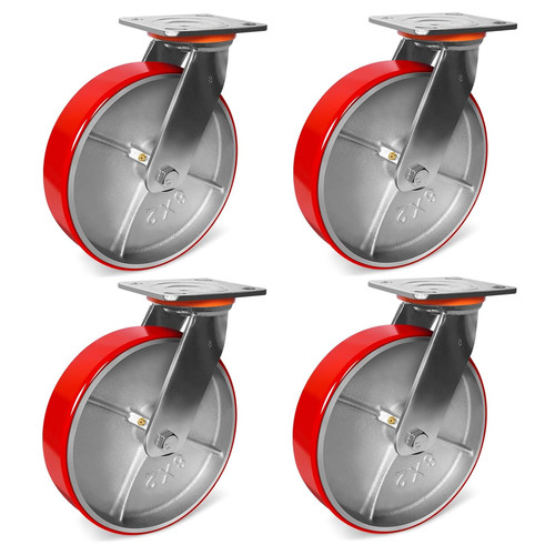 Heavy duty casters set - 8"x2",