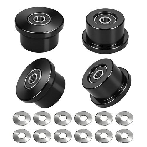 Machined wheels rollers - "4, for